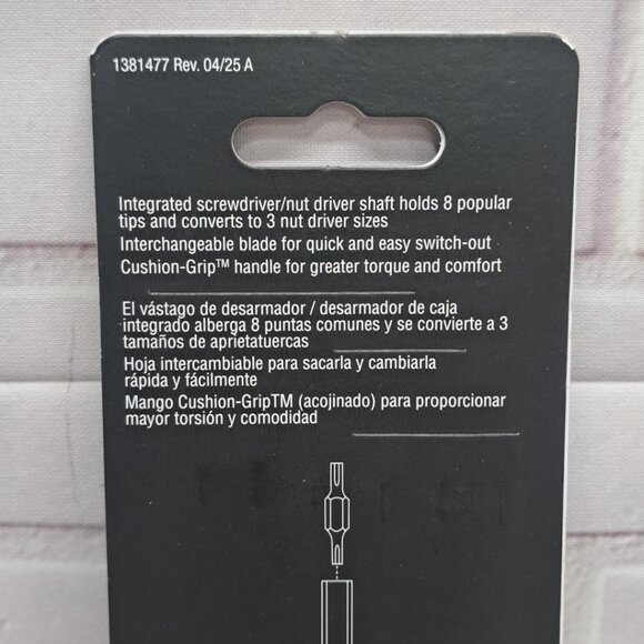 Klein Tools 11-in-1 Blackout Multi-Bit Screwdriver, Nut Driver, Ph, SI, Sq, TORX - Picture 6 of 8